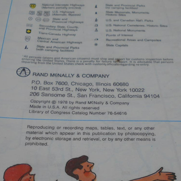 Rand McNally Road Atlas & Travel Guide 1978 Meyer Snowplow US Canada Mexico - Picture 5 of 12